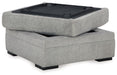 Casselbury - Cement - Ottoman With Storage Sacramento Furniture Store Furniture store in Sacramento