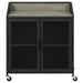 Arlette - Wine Cabinet With Wire Mesh Doors - Gray Wash And Sandy Black Sacramento Furniture Store Furniture store in Sacramento