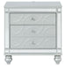 Gunnison - 2-Drawer Nightstand - Silver Metallic Sacramento Furniture Store Furniture store in Sacramento