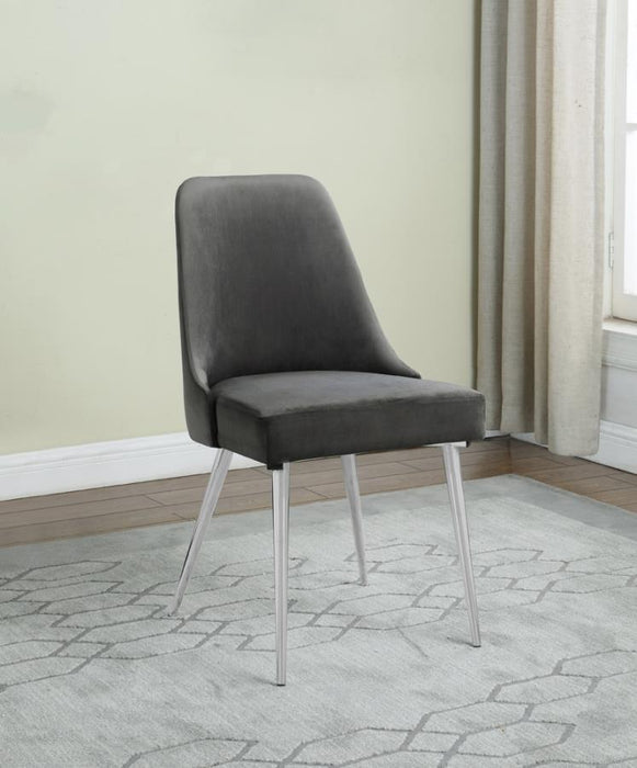 Cabianca - Curved Back Side Chairs (Set of 2) - Gray Sacramento Furniture Store Furniture store in Sacramento