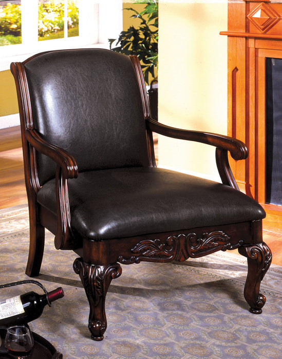 Sheffield - Accent Chair - Antique Dark Cherry