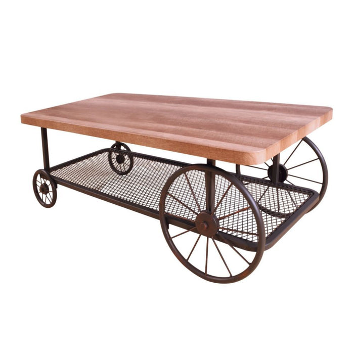 Francie - Coffee Table - Oak & Antique Gray Sacramento Furniture Store Furniture store in Sacramento