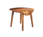 Berringer - Rustic Brown - Round Drm Drop Leaf Table Sacramento Furniture Store Furniture store in Sacramento