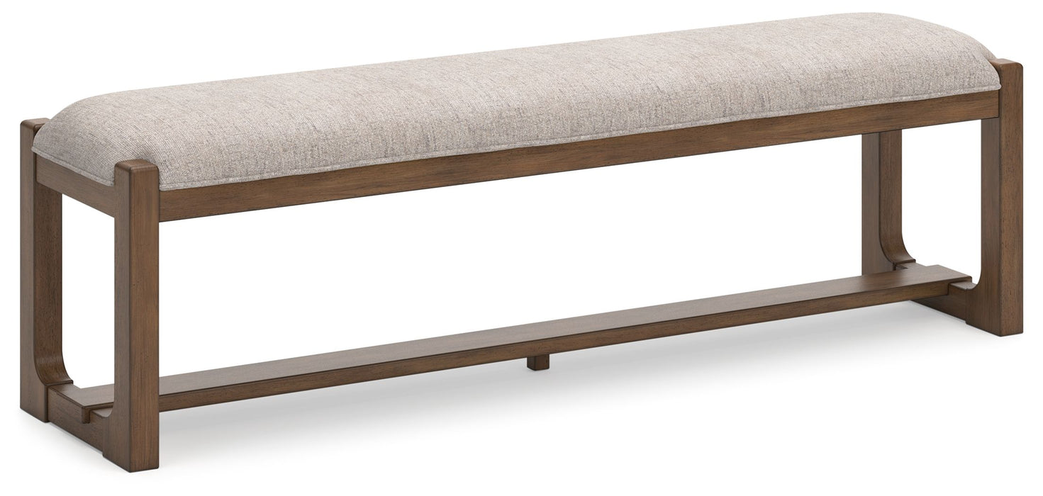 Cabalynn - Oatmeal / Light Brown - Large Uph Dining Room Bench Sacramento Furniture Store Furniture store in Sacramento