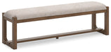 Cabalynn - Oatmeal / Light Brown - Large Uph Dining Room Bench Sacramento Furniture Store Furniture store in Sacramento