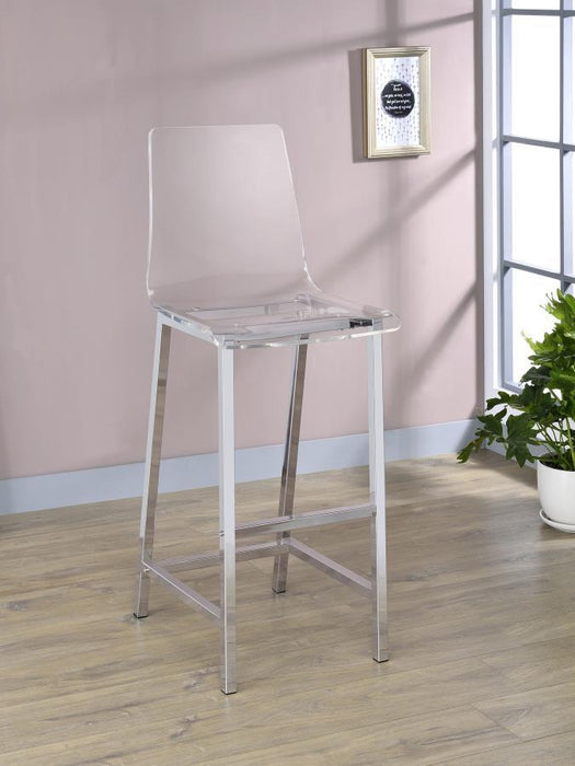 Juelia - Chrome Stools (Set of 2) Sacramento Furniture Store Furniture store in Sacramento