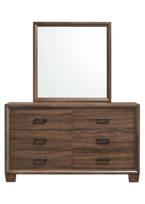 Brandon - Framed Dresser Mirror - Medium WArm - Brown Sacramento Furniture Store Furniture store in Sacramento