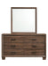 Brandon - Framed Dresser Mirror - Medium WArm - Brown Sacramento Furniture Store Furniture store in Sacramento