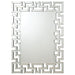 Forman - Interlocking Greek Frameless Wall Mirror - Silver Sacramento Furniture Store Furniture store in Sacramento