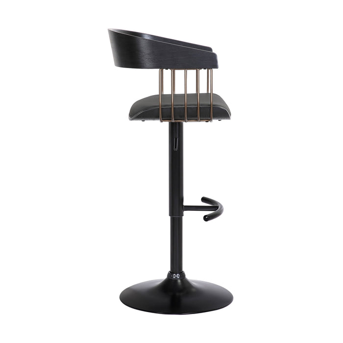 Larisa - Adjustable Wood Bar Stool