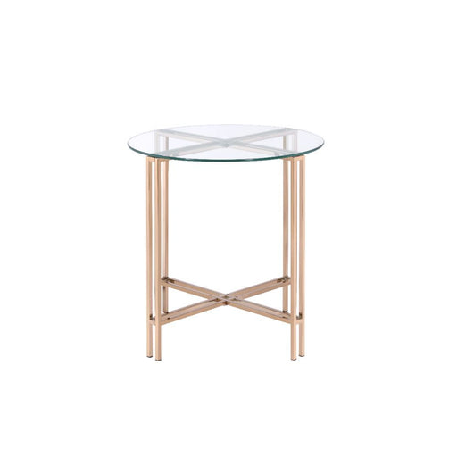 Veises - End Table - Champagne Sacramento Furniture Store Furniture store in Sacramento