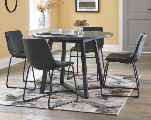 Centiar - Black / Gray - Round Dining Room Table Sacramento Furniture Store Furniture store in Sacramento