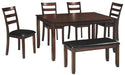 Coviar - Brown - Dining Room Table Set (Set of 6) Sacramento Furniture Store Furniture store in Sacramento