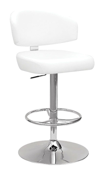 Deka - Stool - White PU & Chrome Sacramento Furniture Store Furniture store in Sacramento