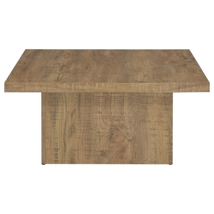 Devar - Square Engineered Wood Coffee Table - Mango Sacramento Furniture Store Furniture store in Sacramento