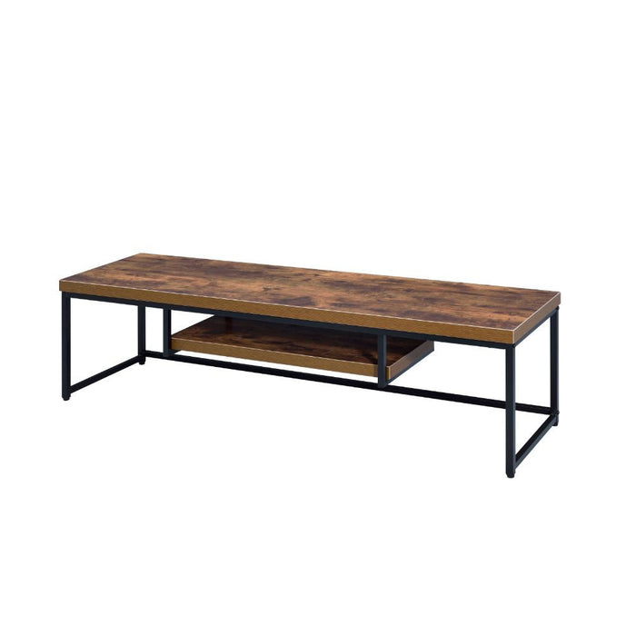 Bob - TV Stand - Weathered Oak & Black - 16" Sacramento Furniture Store Furniture store in Sacramento