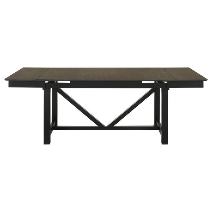 Malia - Rectangular Dining Table With Refractory Extension Leaf - Black Sacramento Furniture Store Furniture store in Sacramento