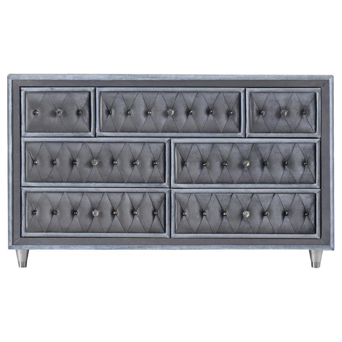 Antonella - 7-Drawer Upholstered Dresser Sacramento Furniture Store Furniture store in Sacramento