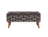 Cababi - Upholstered Storage Bench - Black And White Sacramento Furniture Store Furniture store in Sacramento