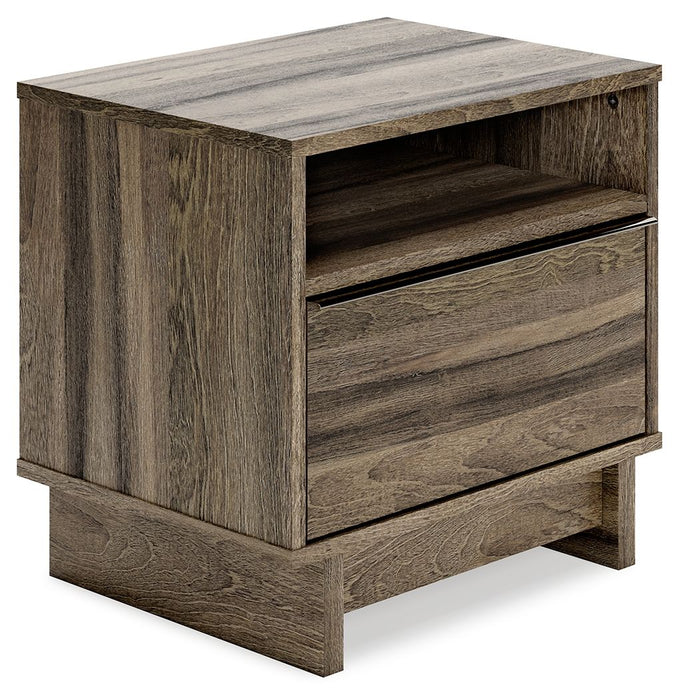 Shallifer - Brown - One Drawer Night Stand Sacramento Furniture Store Furniture store in Sacramento