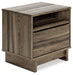 Shallifer - Brown - One Drawer Night Stand Sacramento Furniture Store Furniture store in Sacramento