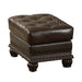 Anondale - Ottoman - Espresso Top Grain Leather Match Sacramento Furniture Store Furniture store in Sacramento