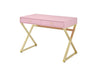 Coleen - Vanity Desk - Pink & Gold Finish - 31" Sacramento Furniture Store Furniture store in Sacramento