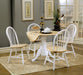 Allison - 5 Piece Drop Leaf Dining Set - Natural Brown And White Sacramento Furniture Store Furniture store in Sacramento