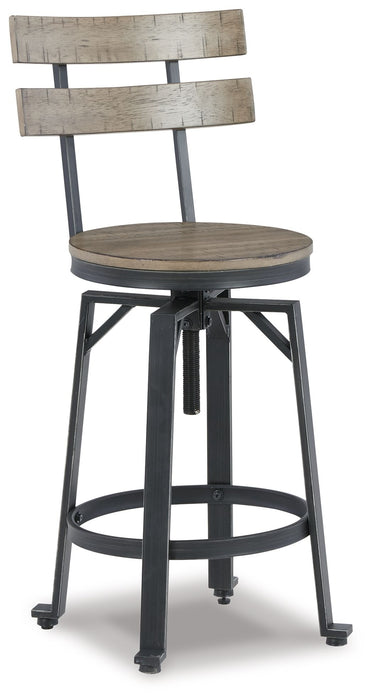 Lesterton - Light Brown / Black - Swivel Barstool (Set of 2) Sacramento Furniture Store Furniture store in Sacramento