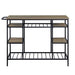 Lona - Kitchen Island - Rustic Oak & Black Finish Sacramento Furniture Store Furniture store in Sacramento