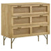 Zamora - 3-Drawer Accent Cabinet - Natural And Antique Brass Sacramento Furniture Store Furniture store in Sacramento