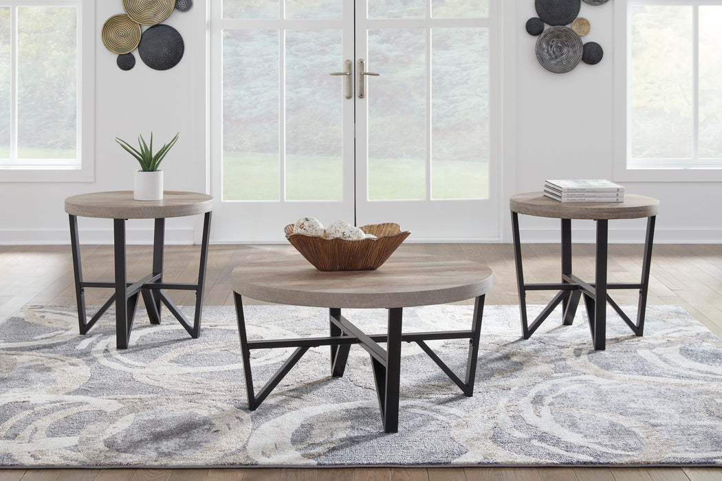 Deanlee - Grayish Brown / Black - Occasional Table Set (Set of 3) Sacramento Furniture Store Furniture store in Sacramento