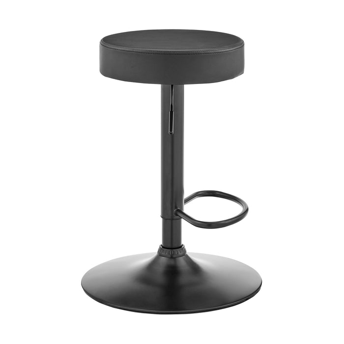 Dax - Backless Adjustable Height Bar Stool - Dark Gray