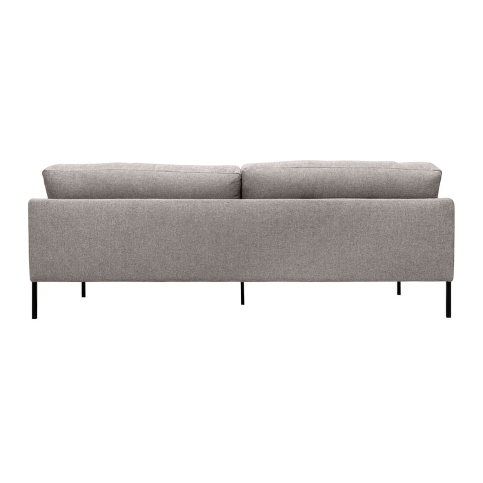 Michalina - 84" Fabric Sofa With Black Metal Legs