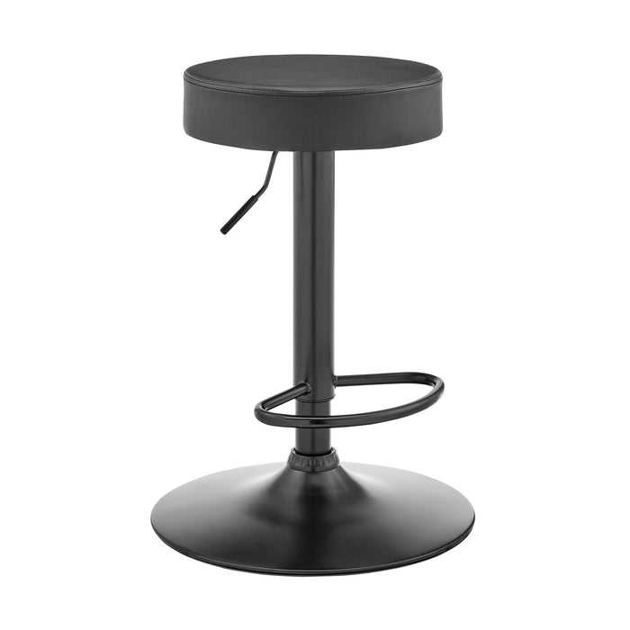 Dax - Backless Adjustable Height Bar Stool - Dark Gray