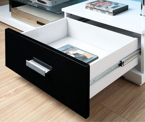 Egaleo - TV Console - Black / White Sacramento Furniture Store Furniture store in Sacramento