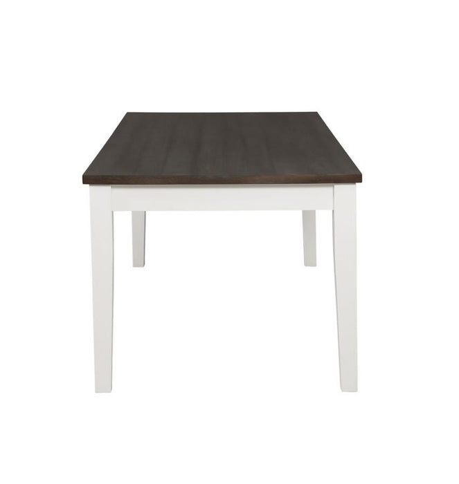 Kingman - 4-Drawer Dining Table - Espresso And White Sacramento Furniture Store Furniture store in Sacramento