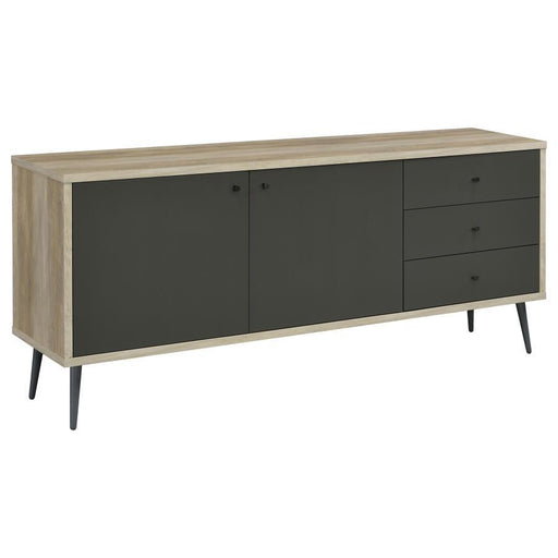 Maeve - 2-Door Engineered Wood Accent Cabinet - Gray And Antique Pine Sacramento Furniture Store Furniture store in Sacramento