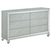 Gunnison - 6-Drawer Dresser - Silver Metallic Sacramento Furniture Store Furniture store in Sacramento