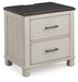 Darborn - Gray / Brown - Two Drawer Night Stand Sacramento Furniture Store Furniture store in Sacramento