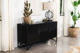 Riddell - 3-Door Accent Cabinet - Black Sacramento Furniture Store Furniture store in Sacramento