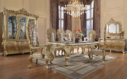 Cabriole - Dining Table - Gold Finish - 31" Sacramento Furniture Store Furniture store in Sacramento