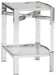 Chaseton - Clear / Silver Finish - Accent Table Sacramento Furniture Store Furniture store in Sacramento