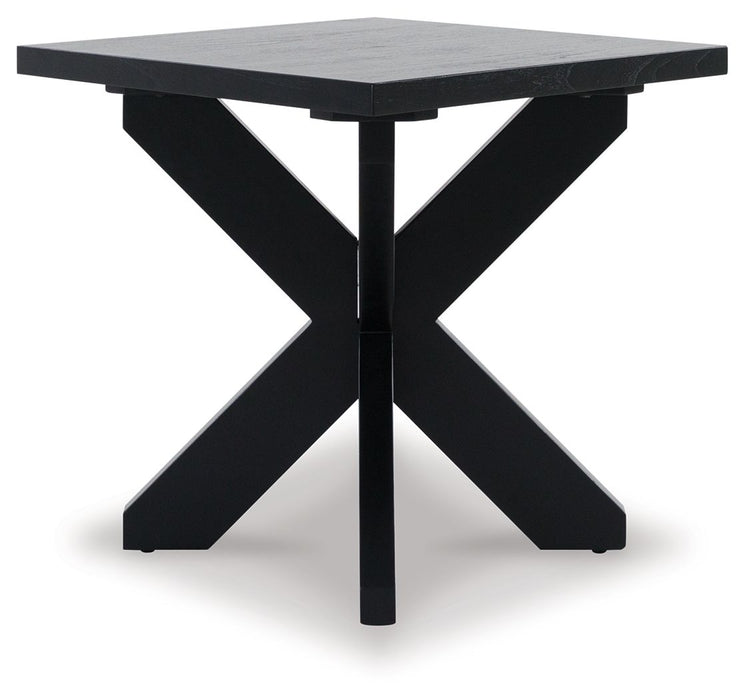 Joshyard - Black - Square End Table Sacramento Furniture Store Furniture store in Sacramento