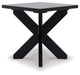 Joshyard - Black - Square End Table Sacramento Furniture Store Furniture store in Sacramento