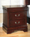 Alisdair - Reddish Brown - Two Drawer Night Stand Sacramento Furniture Store Furniture store in Sacramento