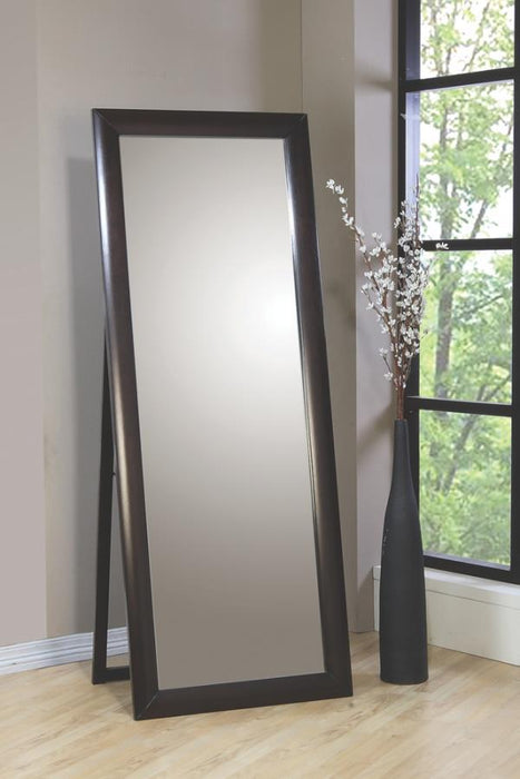 Phoenix - Rectangular Standing Floor Mirror - Black Sacramento Furniture Store Furniture store in Sacramento