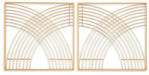 Dalkins - Gold Finish - Wall Decor Set (Set of 2) Sacramento Furniture Store Furniture store in Sacramento