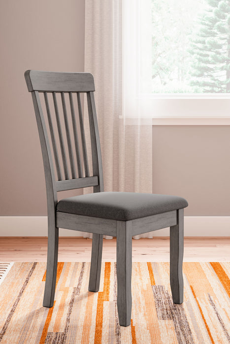 Shullden - Gray - Dining Room Side Chair (Set of 2) Sacramento Furniture Store Furniture store in Sacramento