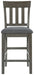 Hallanden - Black / Gray - Upholstered Barstool (Set of 2) Sacramento Furniture Store Furniture store in Sacramento